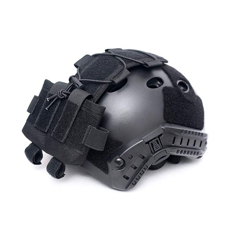 Aoutacc Tactical Helmet Battery Pouch Counterweight MK2 - Removable Gear Pack Balance Weight Bag for Tactical Helmet (Black) - Image 4